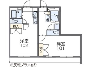 レオパレスサナロＢの物件間取画像